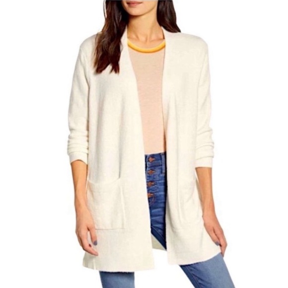 Madewell Sweaters - Madewell Cozy Walker Cardigan Sweater Cream Size Medium